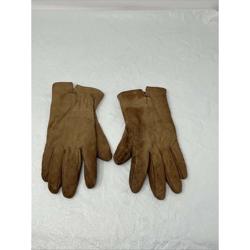 Cabela's Leather Driving Gloves Insulated Thinsulate Womens S Brown